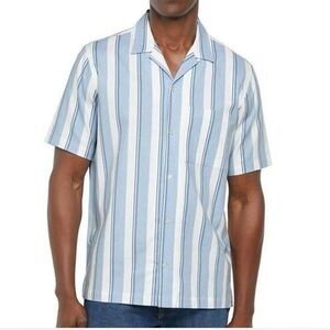 Gap Men's Short Sleeve Button-Up Linen Shirt - size XXL